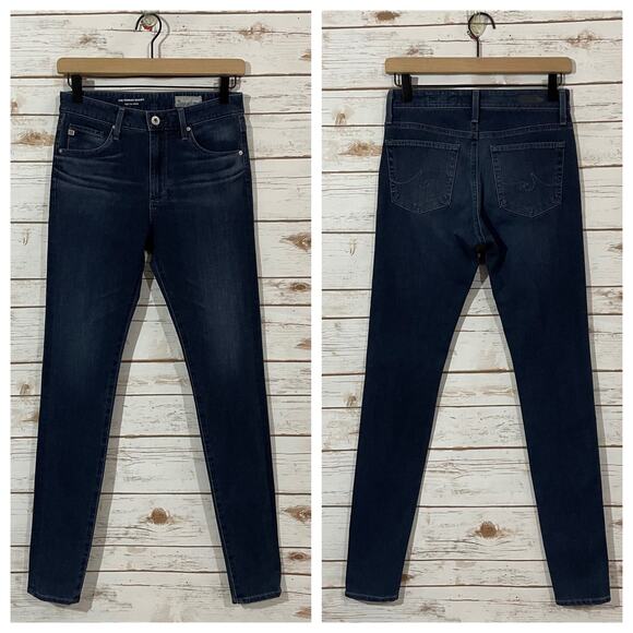 AG Adriano Goldschmied Farrah High Rise Skinny Jeans - Blue -26R - Picture 8 of 11